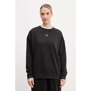 Puma bluza femei, culoarea negru, neted, 685401 imagine