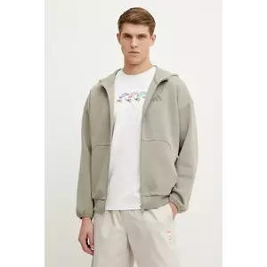 adidas bluza Future Icons barbati, culoarea verde, cu glugă, cu imprimeu, JD4947 imagine