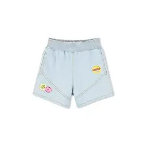 Kenzo Kids pantaloni scurti din denim pentru copii cu imprimeu, K61039 imagine