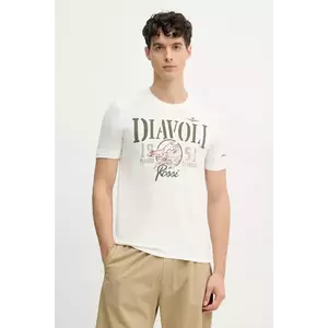 Aeronautica Militare tricou din bumbac barbati, culoarea alb, cu imprimeu, TS2422J686 imagine