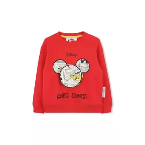 Marc Jacobs hanorac de bumbac pentru copii culoarea rosu, cu imprimeu, W60549 imagine