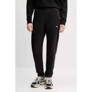 Puma pantaloni de trening femei, culoarea negru, neted, 685051 imagine