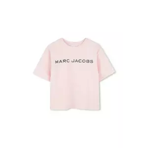 Marc Jacobs tricou de bumbac pentru copii culoarea roz, W60463 imagine