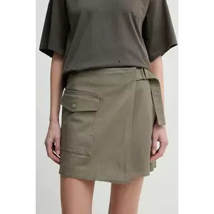 Marc O'Polo fusta jeans culoarea verde, mini, evazati, 5000006045 imagine