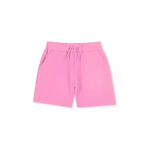 Kenzo Kids pantaloni scurți din bumbac pentru copii culoarea roz, neted, talie reglabila, K61042 imagine