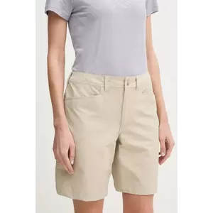 Haglöfs pantaloni scurți outdoor Korp Lite culoarea bej, neted, medium waist, 607877 imagine