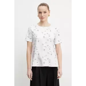 MM bluză din amestec de mătase femei, culoarea alb, modelator, 2516941087600 imagine