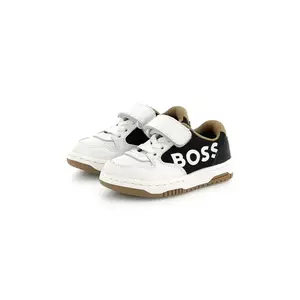 BOSS sneakers pentru copii culoarea alb, J52160 imagine