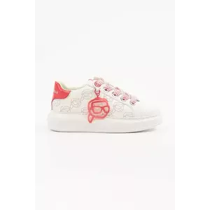 Karl Lagerfeld sneakers din piele KAPRI NFT femei, culoarea alb, KL62522 imagine
