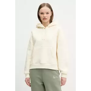 Karl Kani bluza femei, culoarea bej, cu glugă, neted, 61210078 imagine