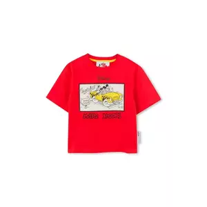 Marc Jacobs tricou de bumbac pentru copii culoarea rosu, cu imprimeu, W60450 imagine