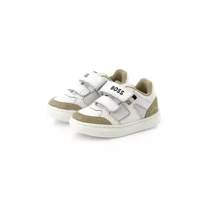 BOSS sneakers pentru copii culoarea alb, J52163 imagine