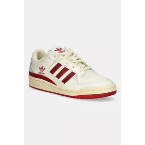 adidas Originals sneakers din piele Forum LOW culoarea bej, JI3269 imagine