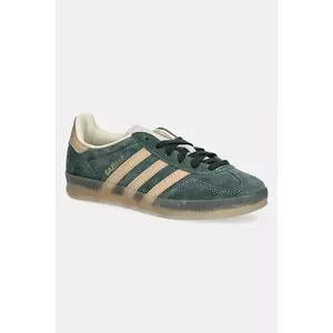 adidas Originals sneakers din piele întoarsă Gazelle Indoor culoarea verde, JH5402 imagine