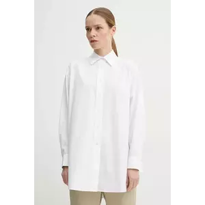 Remain camasa din bumbac femei, culoarea alb, cu guler clasic, relaxed, 502941400 imagine