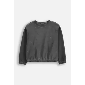 Coccodrillo hanorac de bumbac pentru copii culoarea gri, cu imprimeu, DREAM DIARIES GIRL JUNIOR imagine