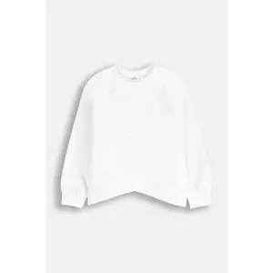 Coccodrillo hanorac de bumbac pentru copii culoarea alb, uni, DREAM DIARIES GIRL JUNIOR imagine