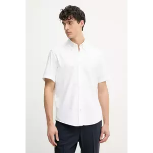 BOSS cămașă din bumbac bărbați, culoarea alb, cu guler button-down, regular, 50539291 imagine