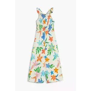 Desigual salopetă din bumbac pentru copii culoarea bej, bumbac, 25SGPK02 imagine