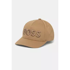 BOSS șapcă de baseball din bumbac culoarea negru, cu imprimeu, 50536482 imagine