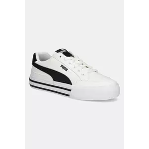 Puma tenisi copii Court Classic Vulc FS JR culoarea alb imagine