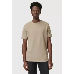 AllSaints tricou din bumbac BRACE barbati, culoarea bej, neted, M030JB imagine