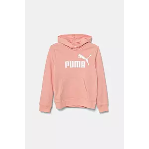 Puma bluză copii ESS No. 1 Logo Hoodie TR culoarea portocaliu, cu glugă, cu imprimeu, 684897 imagine