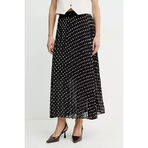 Morgan fusta culoarea negru, midi, evazati imagine