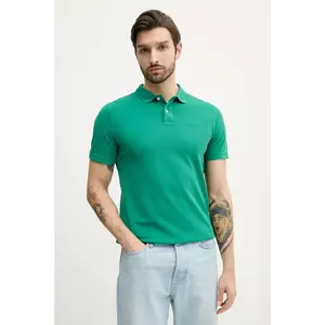 Pepe Jeans polo de bumbac culoarea verde, neted imagine