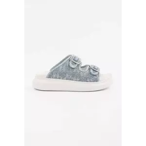 Karl Lagerfeld papuci KAPRI SLIDE femei, culoarea albastru, cu platforma, KL62505A imagine