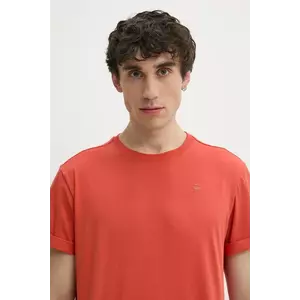 G-Star tricou din bumbac bărbați, culoarea alb, uni, D16396-B353 imagine