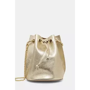 Answear Lab poseta de piele culoarea auriu imagine