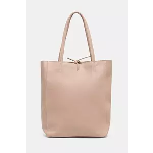 Answear Lab poseta de piele culoarea roz imagine