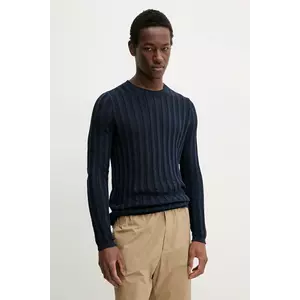 BARENA VENEZIA pulover de bumbac Camicia Mola barbati, culoarea albastru marin, light, KNU5111.2741 imagine