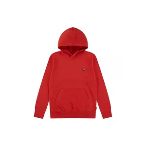 Levi's bluza copii MINI BATWING PULL OVER HOO culoarea rosu, cu glugă, neted, 8EK422 imagine