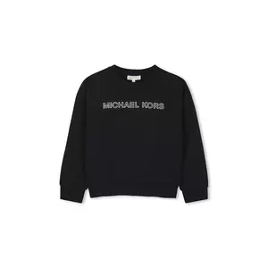 Michael Kors hanorac de bumbac pentru copii culoarea negru, cu imprimeu, R30322 imagine