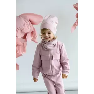 Jamiks fular circular copii SALAMED culoarea roz, neted, JWH064 imagine