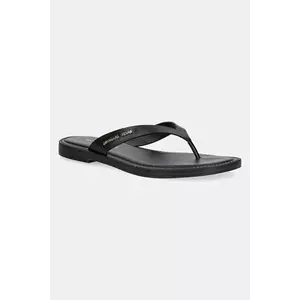 MICHAEL Michael Kors slapi de piele Koko femei, culoarea negru, cu toc plat, 40S5KOFA1L.001 imagine