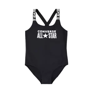 Converse costum de baie dintr-o bucată pentru bebeluși culoarea negru, 1CD456 imagine