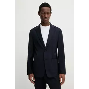 BARENA VENEZIA geaca de lana Camicia Mola barbati, culoarea albastru marin, GIU5057.478 imagine