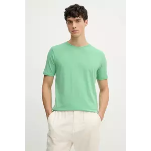 Lindbergh tricou din bumbac barbati, culoarea verde, neted, 30-400104 imagine