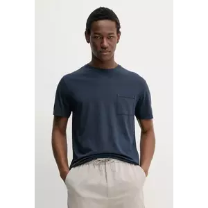 BARENA VENEZIA tricou din bumbac Camicia Mola barbati, culoarea albastru marin, neted, TSU5100.2540 imagine