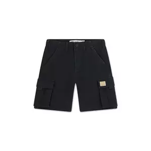 Levi's pantaloni scurti copii TRADITIONAL CARGO SHORTS culoarea negru, talie reglabila, 8EM381 imagine