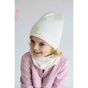 Jamiks caciula copii KISSI culoarea bej, din tesatura neteda, JWH200 imagine