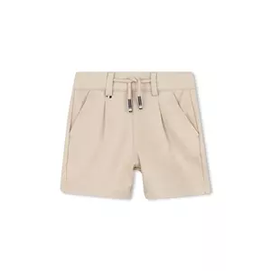 BOSS pantaloni scurti bebe culoarea bej, talie reglabila, J52084 imagine