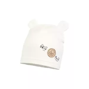 Jamiks caciula bebe PETRU culoarea bej, din tesatura neteda, JWH081 imagine