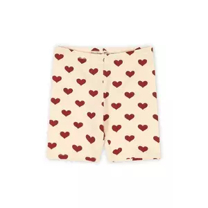 Konges Sløjd pantaloni scurți din bumbac pentru copii CLASSIC SHORT LEGGING GOTS culoarea bej, modelator, KS102547 imagine