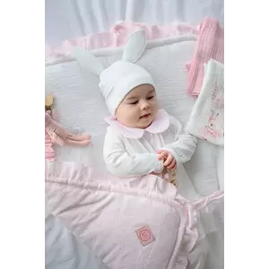 Jamiks caciula copii LEANDRA culoarea bej, din tesatura neteda, JWH018 imagine