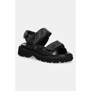 Kennel & Schmenger sandale de piele Close femei, culoarea negru, 51-42500 imagine