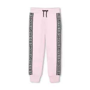Marc Jacobs pantaloni de trening pentru copii culoarea roz, cu imprimeu, W60469 imagine